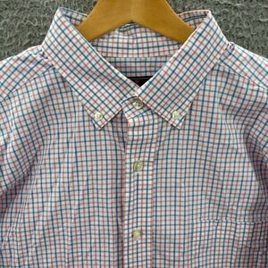 Vineyard Vines Button Down Shirt Men XL Pink Blue Plaid Classic Fit Murray Shirt